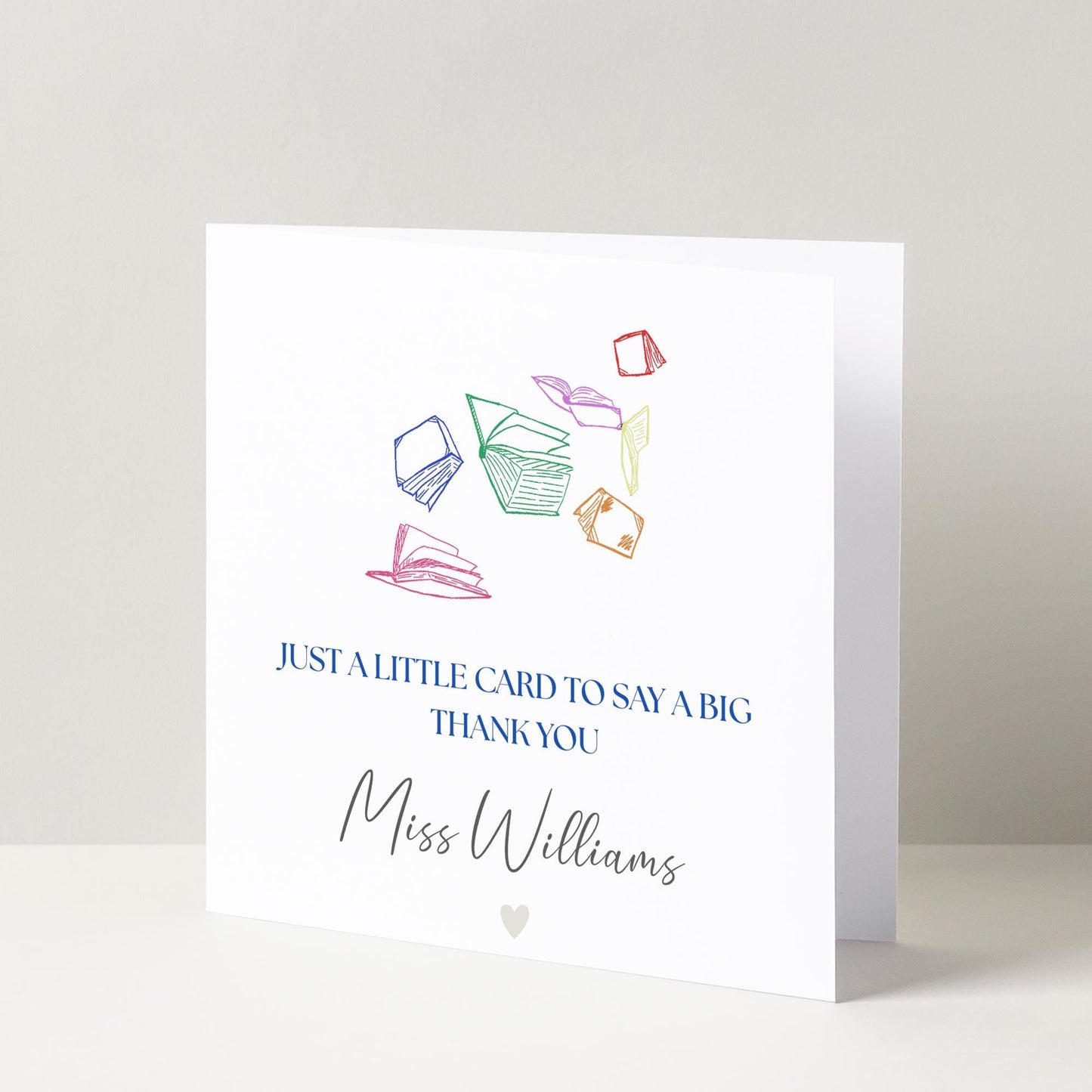 Personalised Thank You Teacher Card, Colourful Flying Cards, School Leavers, End Of Term, Teaching Assistant, Amazing Teacher Card