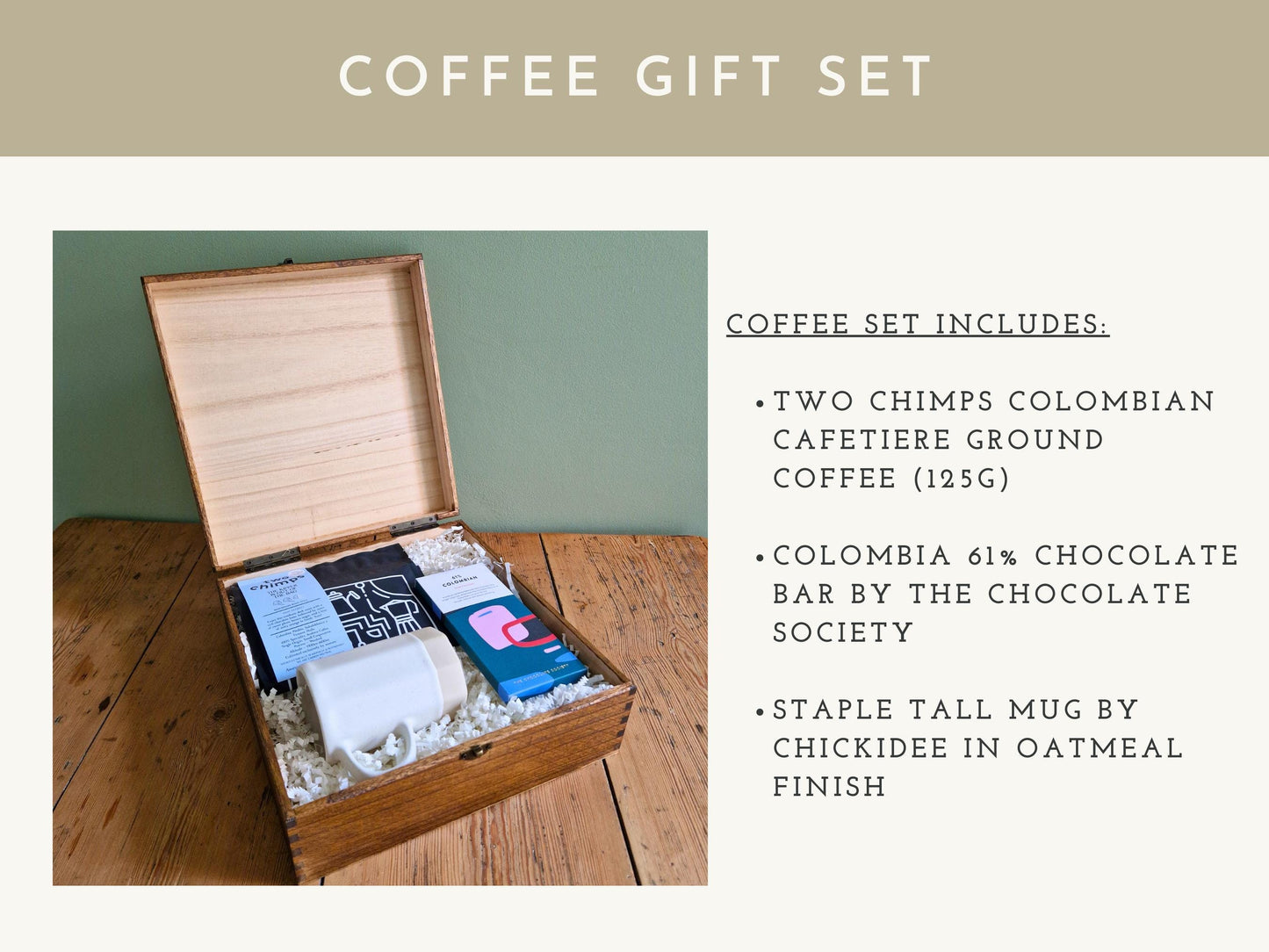 New Dad Survival Kit with Coffee or Tea Gift Set Options | Personalised First Fathers Day Baby Keepsake Memory Box Engraved Wooden Gift Box