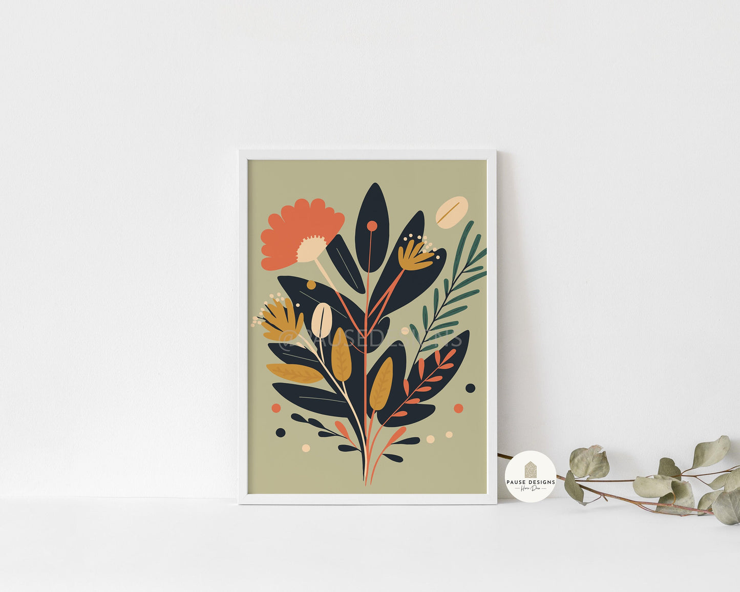 a picture of a plant on a shelf