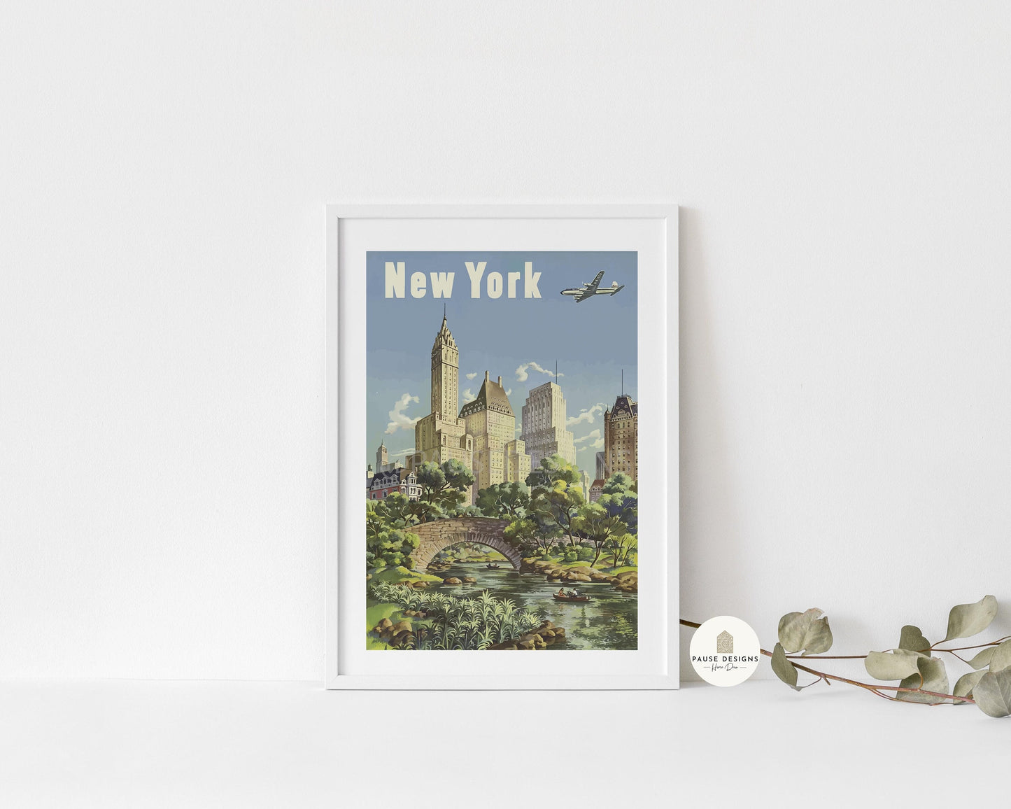 a picture of a city with a bridge and a river