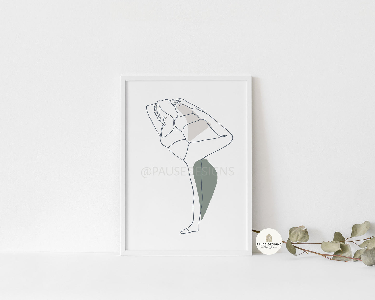 a picture of a woman's body is shown in a white frame