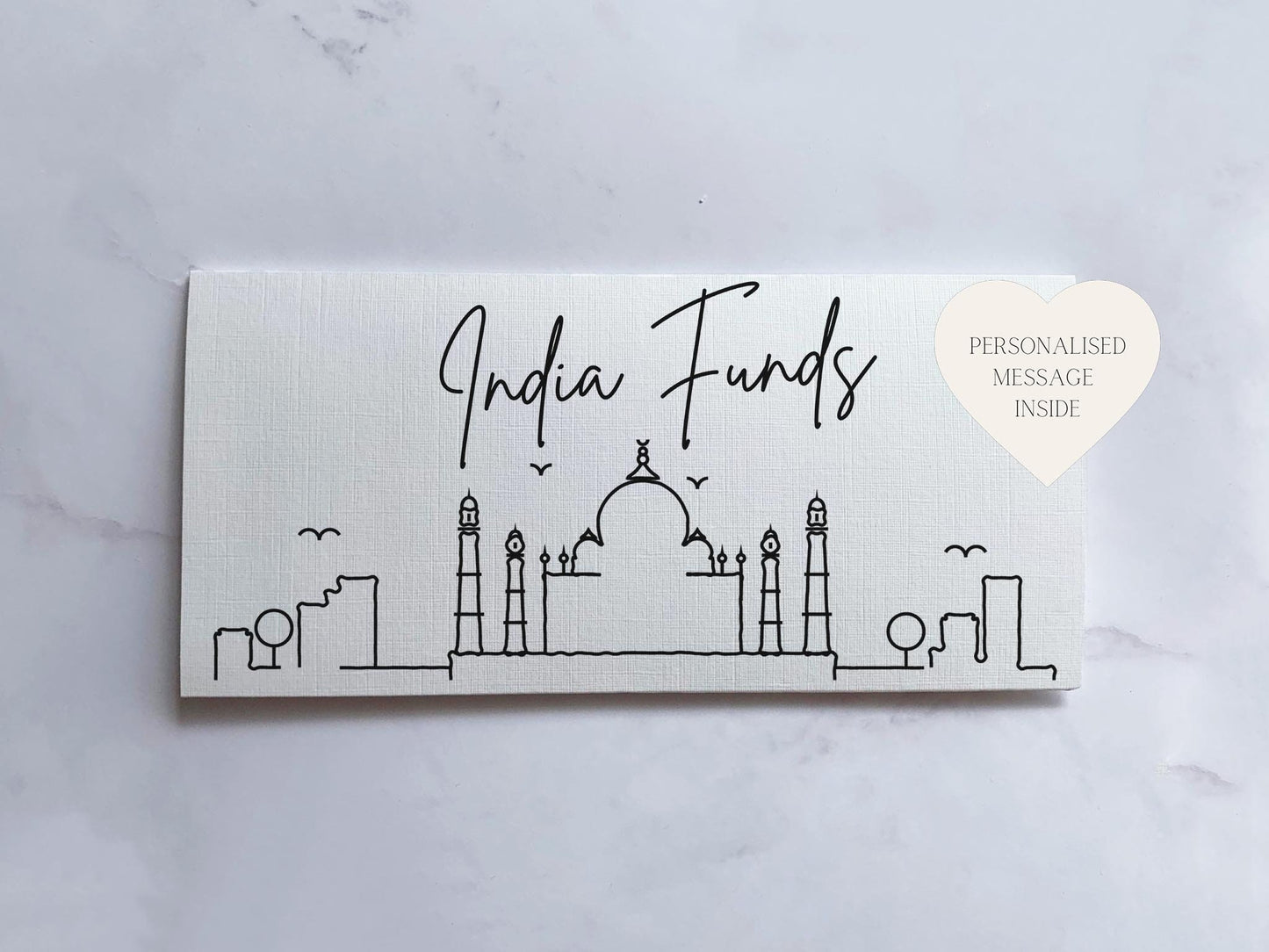 a business card with a picture of a mosque
