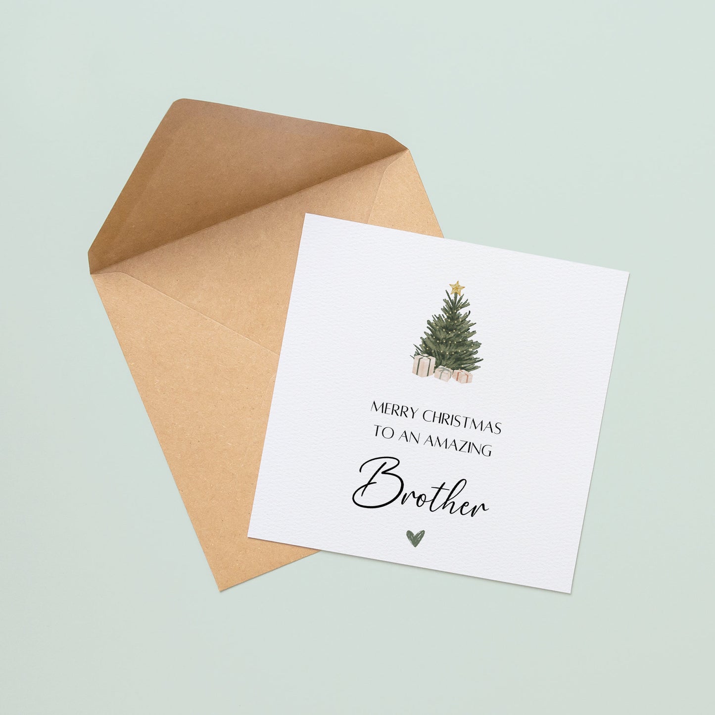 Merry Christmas To An Amazing Brother Christmas Card | Christmas Card Siblings | Christmas Card Brother | Luxury Christmas Card | Gift