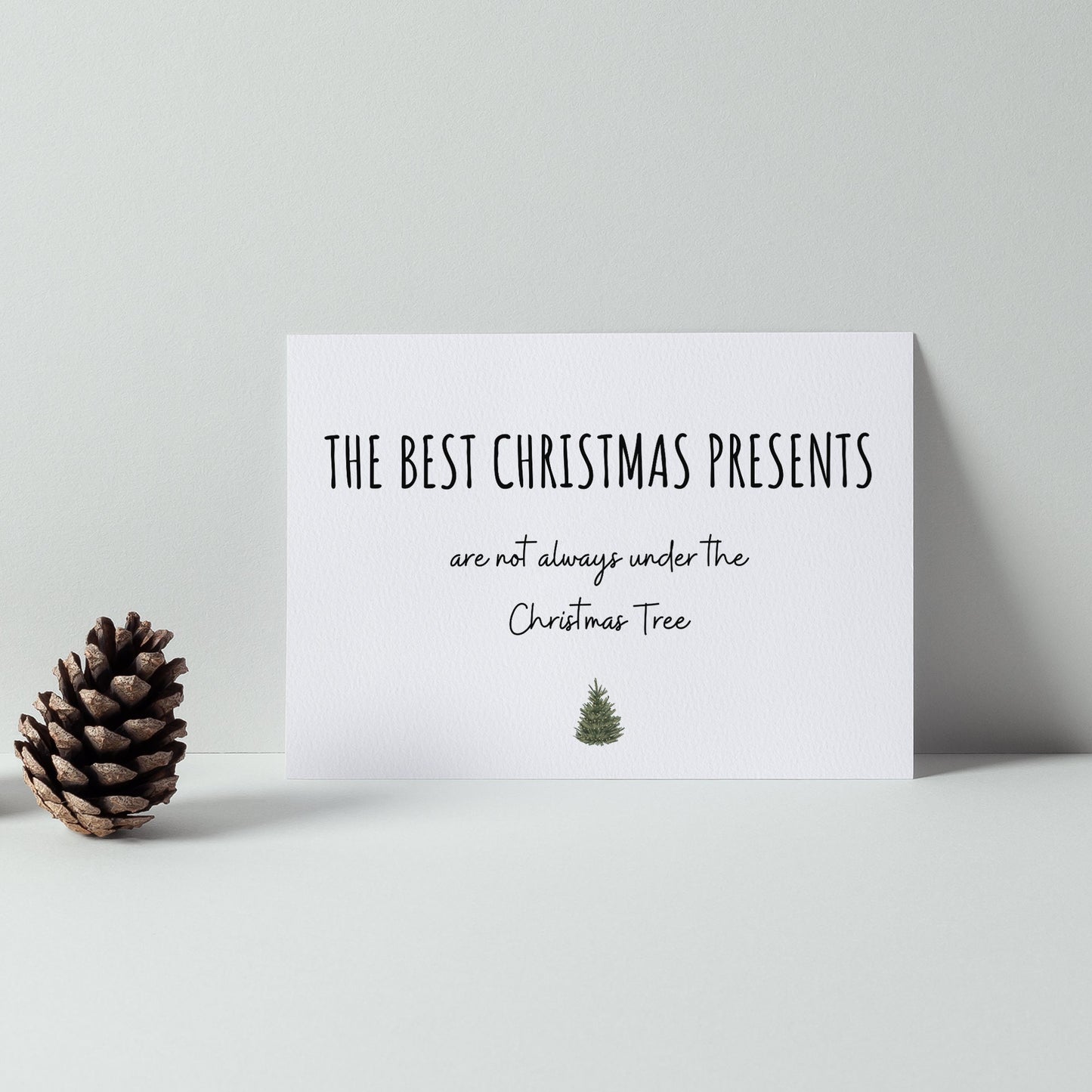 Christmas Surprise Pregnancy Baby Announcement Christmas Card | Xmas Card | A6 Card | Baby Reveal Idea | Pregnancy Announcement Card