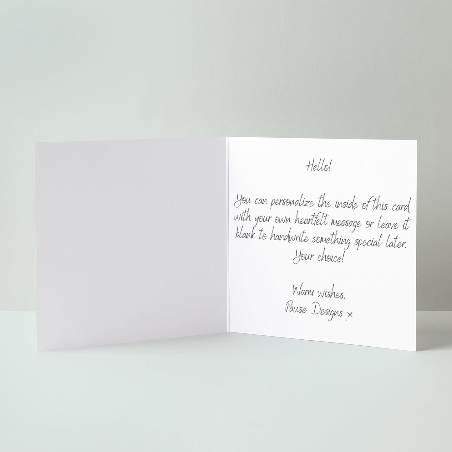 Merry Christmas Watercolour Wreath Card Luxury Christmas Card for Wife & Husband Perfect Holiday Gift Card