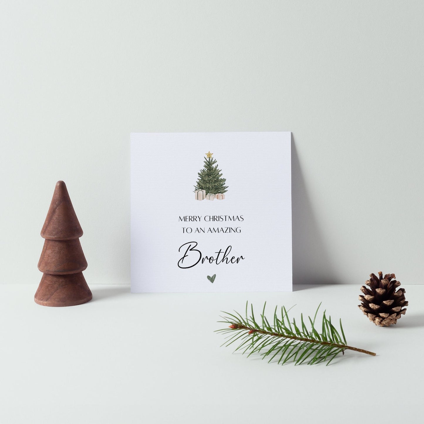 Merry Christmas To An Amazing Brother Christmas Card | Christmas Card Siblings | Christmas Card Brother | Luxury Christmas Card | Gift