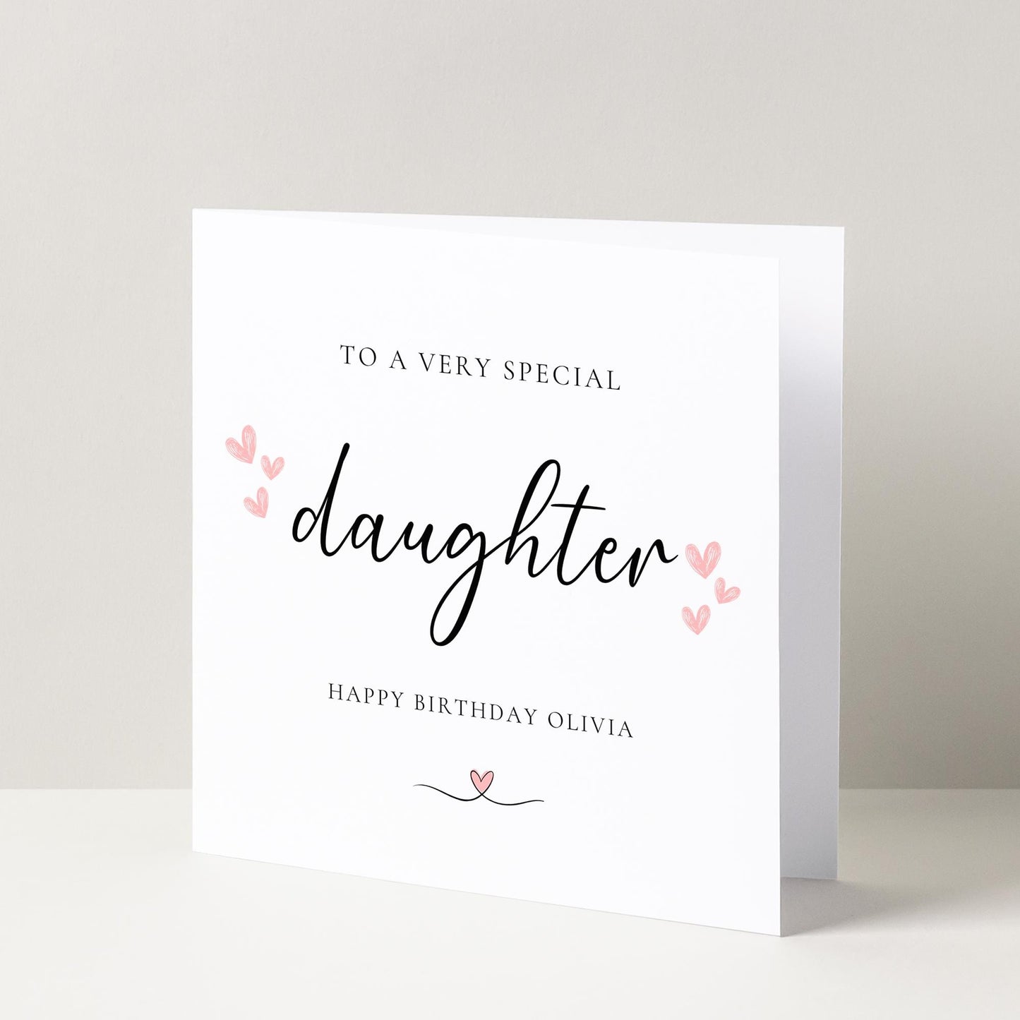 Personalised To A Special Daughter Birthday Greetings Card, Card For Daughter, Birthday Card For Her, Milestone Birthday Card, Daughter Gift