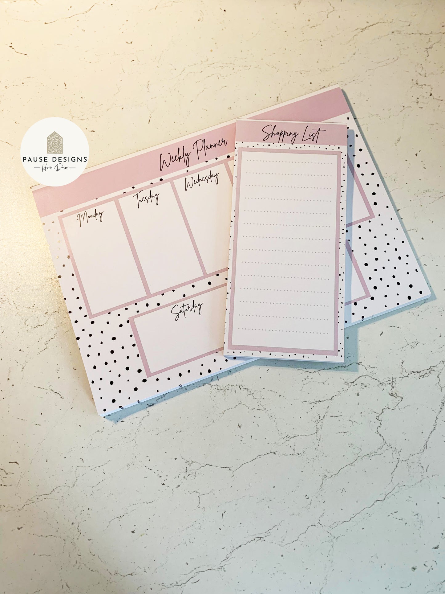 Shopping List Dalmatian Print Planner Pad