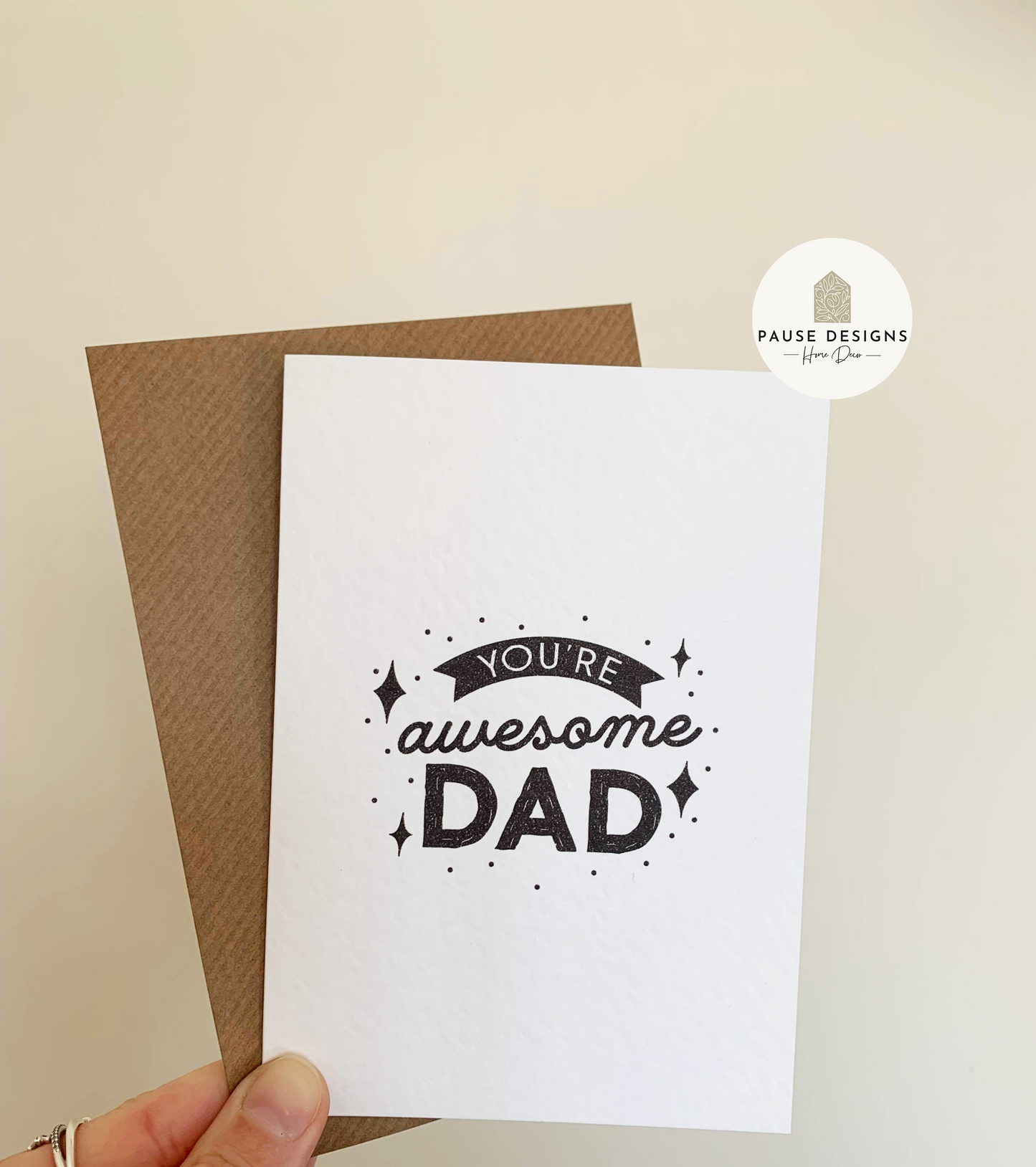 You're Awesome Dad Stars Father's Day Greetings Card