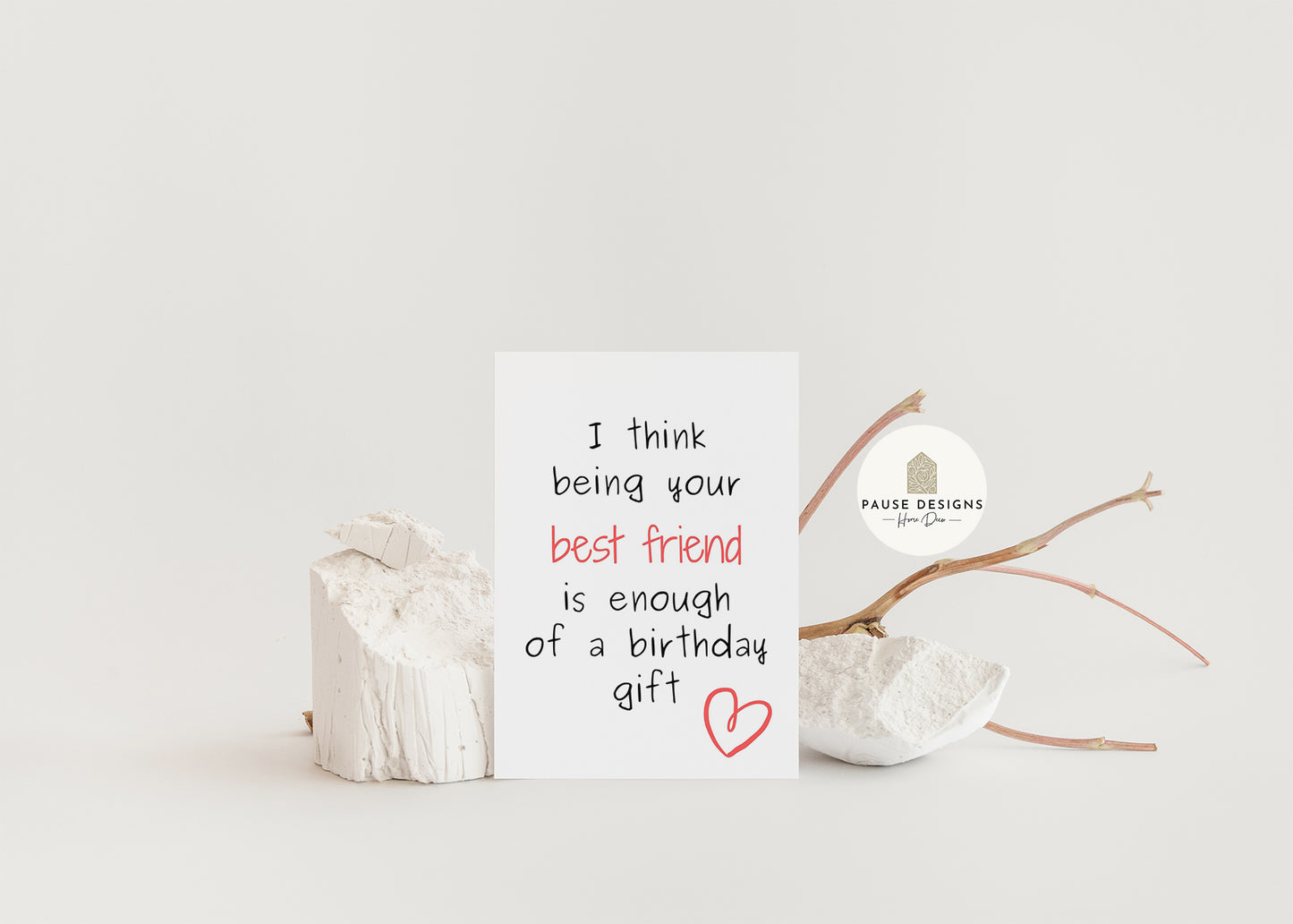 I Think Me Being Your Wife Is Enough Of A Birthday Gift Birthday Greeting Card