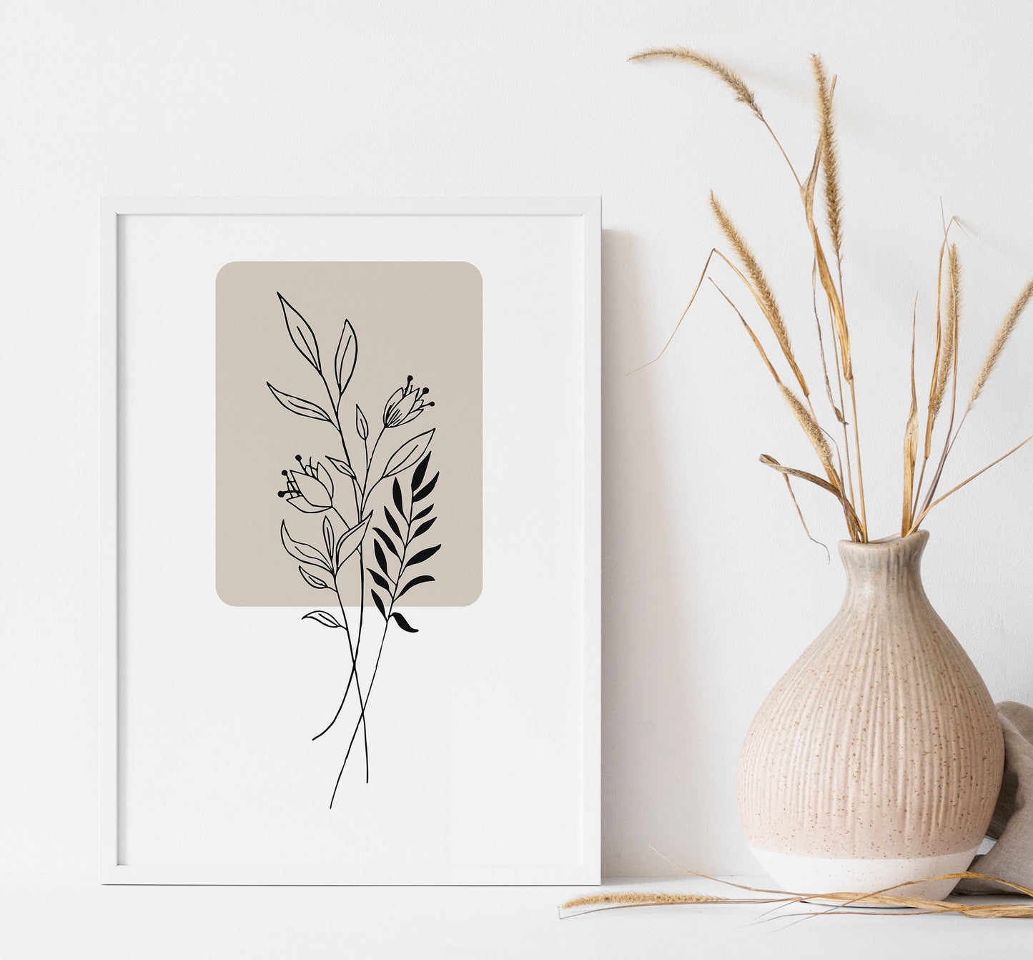 Set of 3 Neutral Wall Art Prints | UNFRAMED PRINT | Botanical Wall Art | Plant Wall Art | Neutral Home Decor |