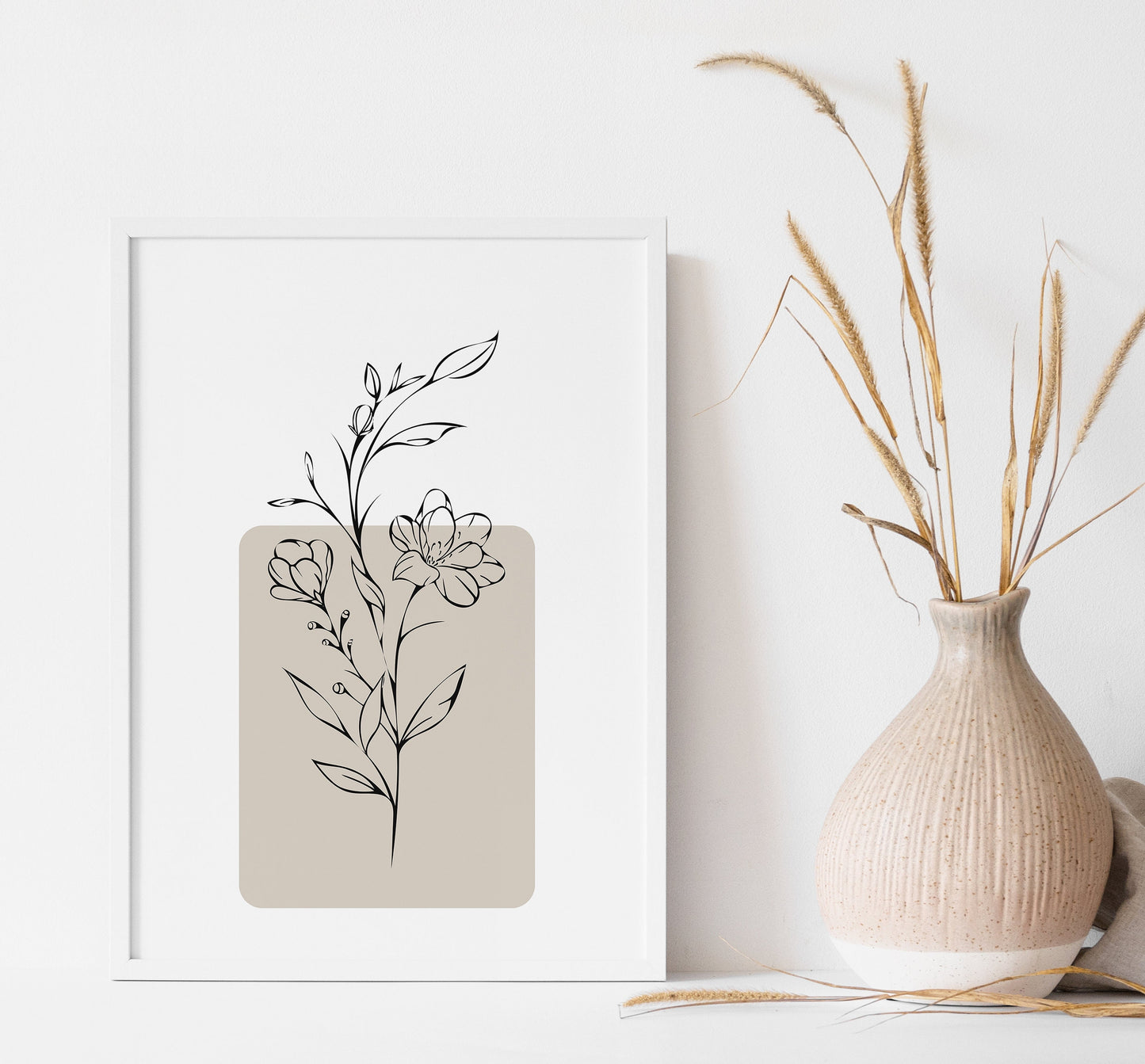Set of 3 Neutral Wall Art Prints | UNFRAMED PRINT | Botanical Wall Art | Plant Wall Art | Neutral Home Decor |
