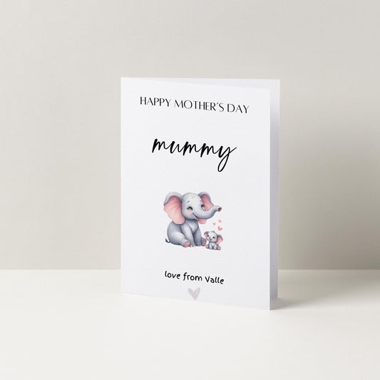 Personalised Mother's Day Card | Cards For Mum | Mothers Day Card | Cute Cards | Animal Cards | First Mother's Day As My Mummy