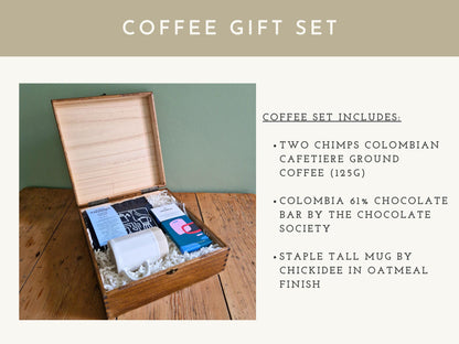 New Dad Survival Kit with Coffee or Tea Gift Set Options | Personalised First Fathers Day Baby Keepsake Memory Box Engraved Wooden Gift Box