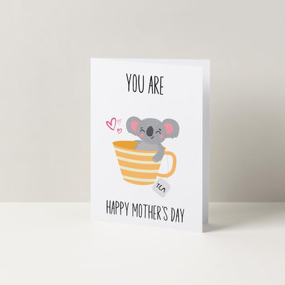 You Are Koala-Tea Cute Mother's Day Card | Cards For Mum | Mothers Day Card | Cute Cards | Minimalist Cards | Koala Card