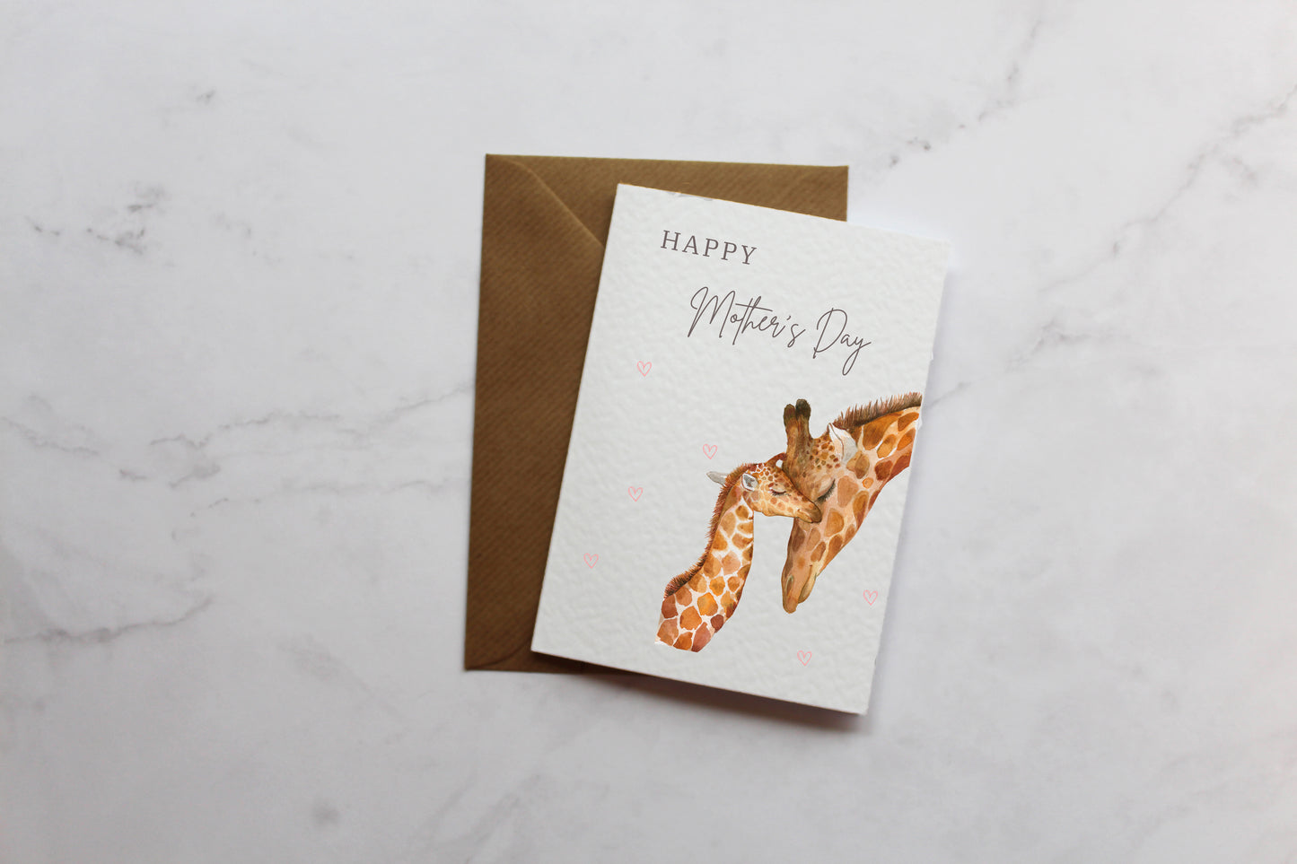 Cute Giraffe Mother's Day Card