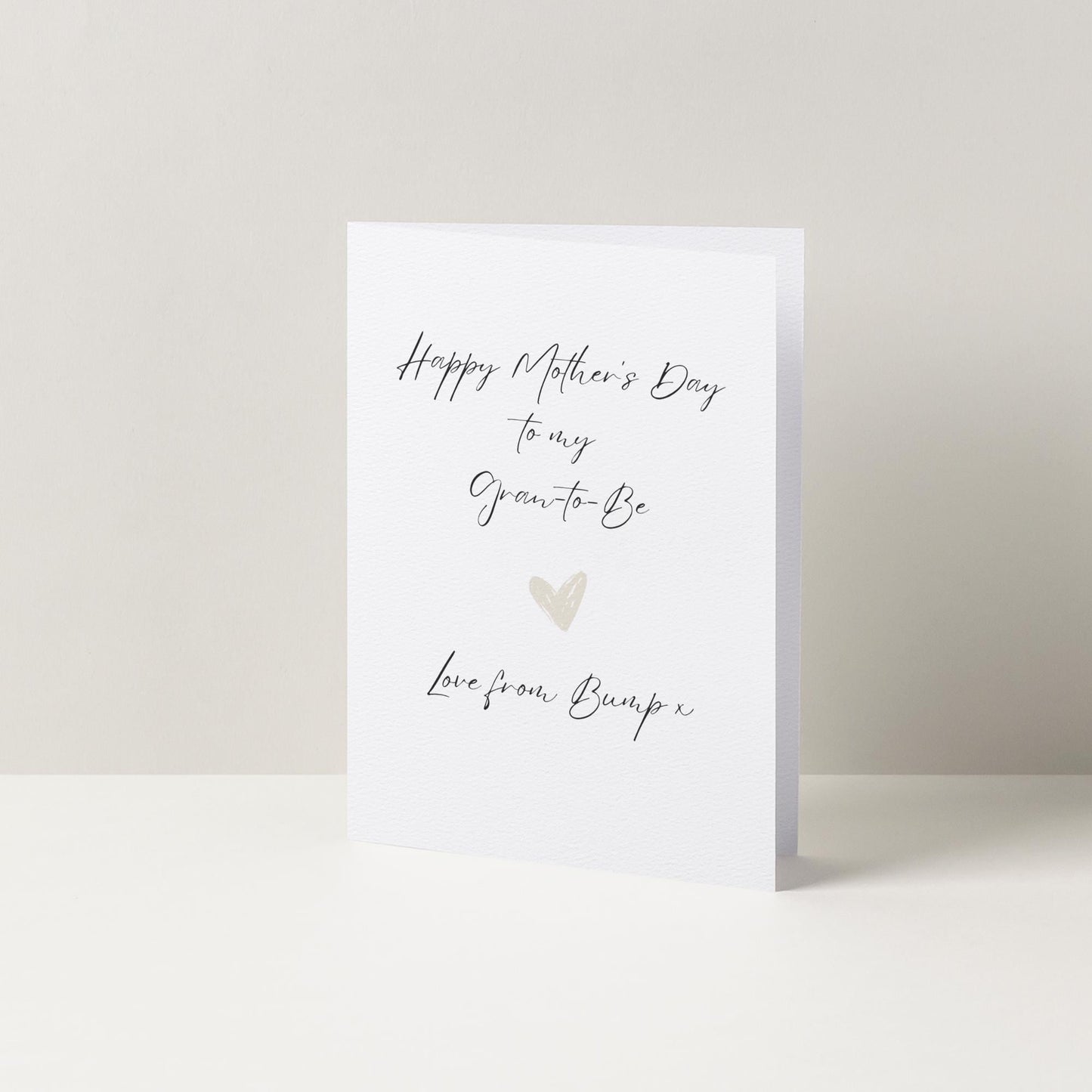Gran-to-Be Mothers Day Card from Bump  Cute Minimalist Card for Grandma  Perfect Gift for Mothers Day