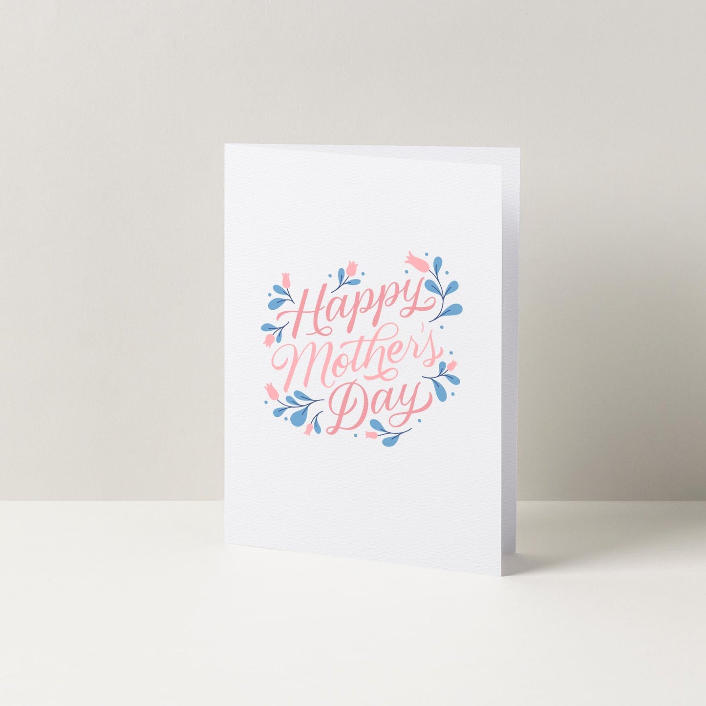 Happy Mother's Day Floral Pink & Blue Mother's Day Card | Cards For Mum | Mothers Day Card | Cute Cards | Flower Cards