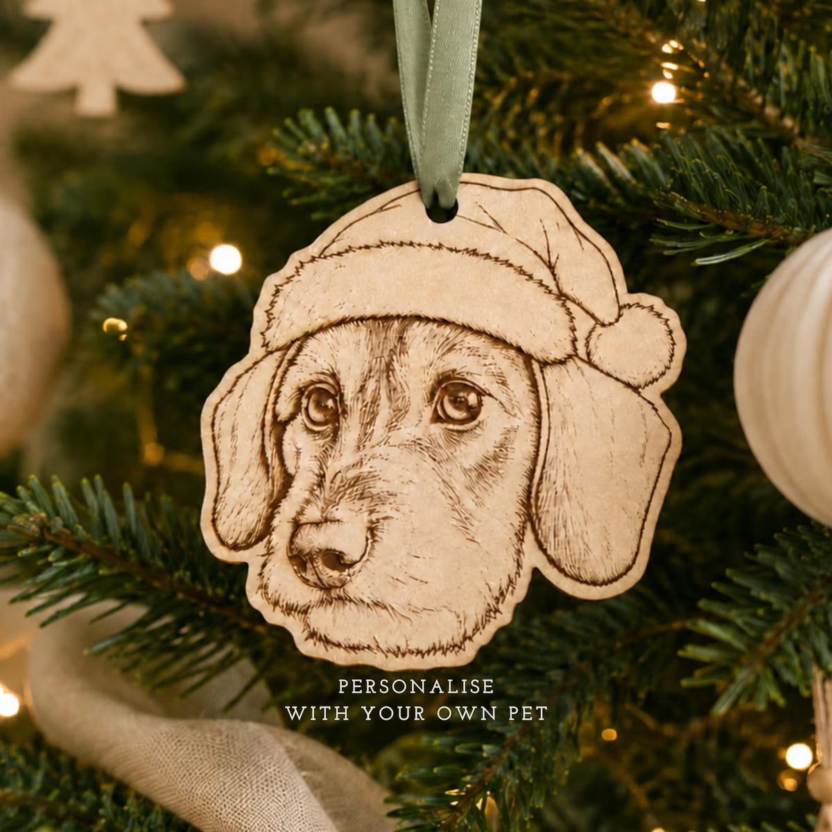 Personalized Dog Christmas Decoration