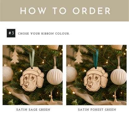 Personalized Dog Christmas Decoration
