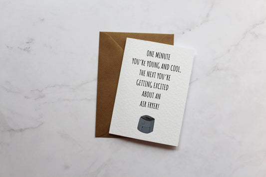 Air Fryer Funny Birthday Card | Funny Cards | Card For Her | Card For Him | Wife Card |  Husband Card | A6 Card