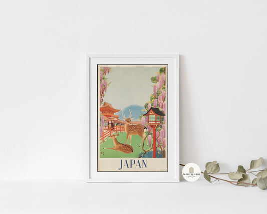 a picture of a japanese art print on a wall