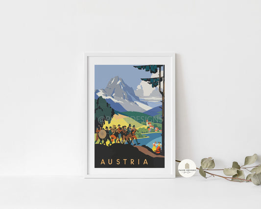 a picture of a group of people on a mountain