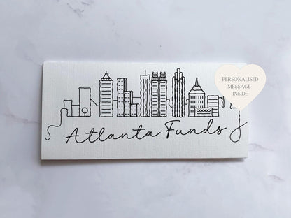 a piece of paper with the words atlanta friends on it