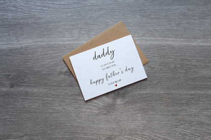 Love From Bump Father's Day Card | Cards For Dad | Dad To Be Card | 1st Father's Day | Cute Father's Day Card |  Minimalist Cards