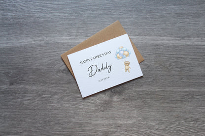 Personalised Happy Father's Day Card | Cards For Dad | 1st Father's Day | Cute Father's Day Card | Personalised Name Card | Card from baby