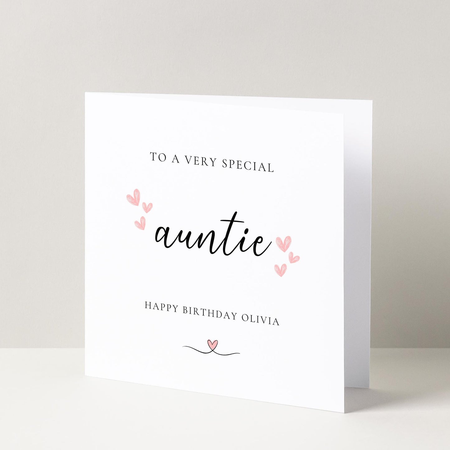 Personalised To A Special Auntie Birthday Greetings Card, Special Auntie Card, Birthday Card For Her, Milestone Auntie Gift, Special Card