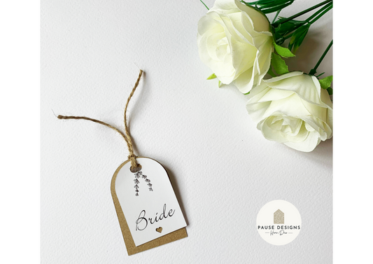 Personalised Wedding Place Name Cards | Rustic Wedding Style
