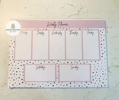 Dalmatian Spot Weekly Planner 50 Page Notepad