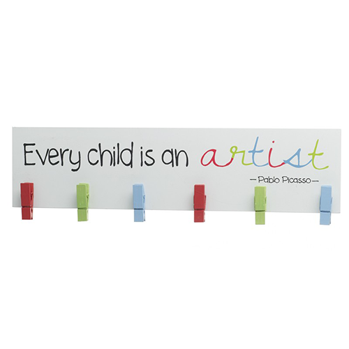 Every Child Is An Artist Peg Board
