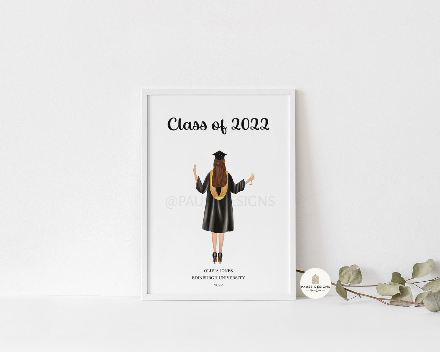 Personalised Graduation Wall Art Print | Unframed Print