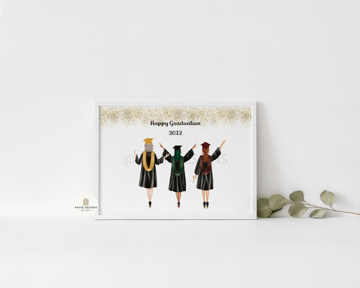 Personalised Graduation Wall Art Print | Unframed Print