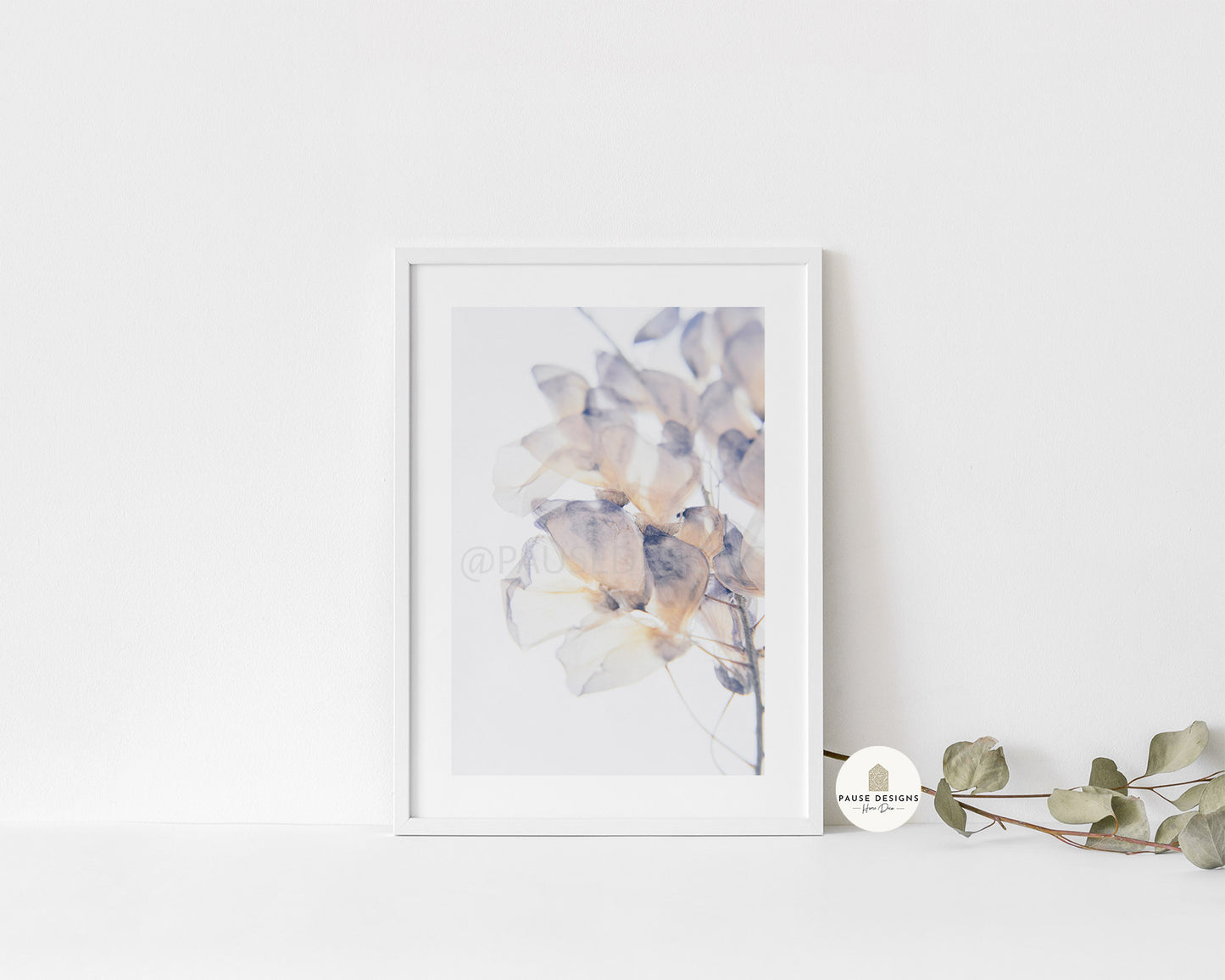 Violet Petals Photography Wall Art Print | Unframed Print