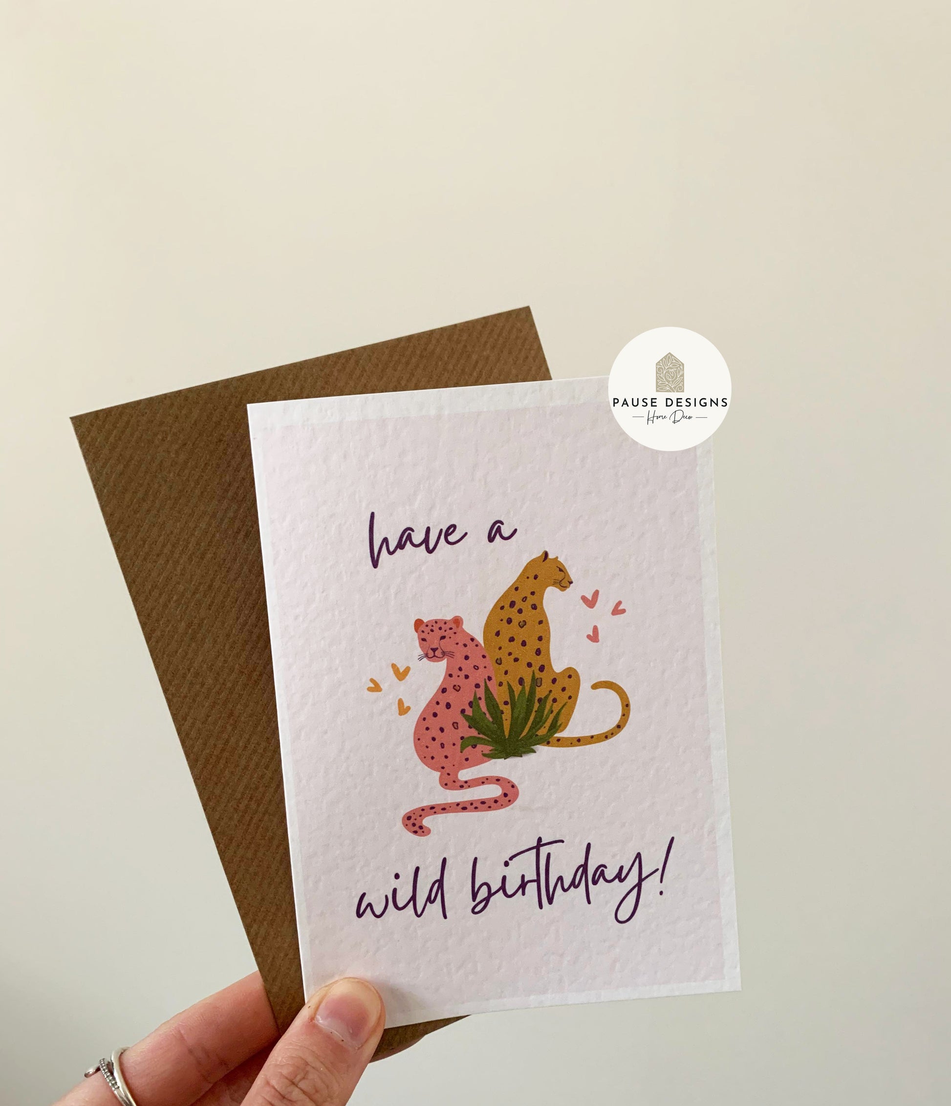 Happy Birthday Cheetah Greeting Card