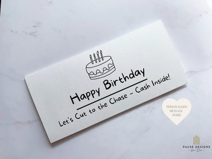 Personalised Birthday Money Wallet | Birthday Cash Envelope Wallet | Funny Birthday Card For Boyfriend, Girlfriend, Husband, Wife