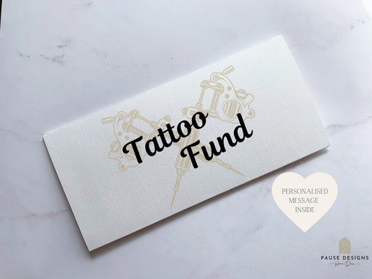 Tattoo Fund | Linen Card Money Wallet | Perfect Tattoo Addict Gift | Tattoo Birthday Gift