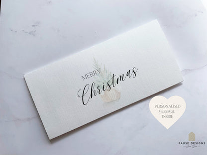 Personalised Merry Christmas Money Wallet | Christmas Gift Money | Cash Envelope | Xmas Present | Christmas Envelope | Christmas Gift Card