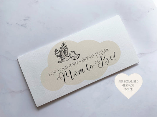 Mom to Be Baby Shower Money Wallet Card | Perfect New Baby Boy, Baby Girl Gift | Welcome To The World