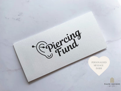 Piercing Fund | Linen Card Money Wallet | Perfect Piercing Addict Gift | Piercing Birthday Gift