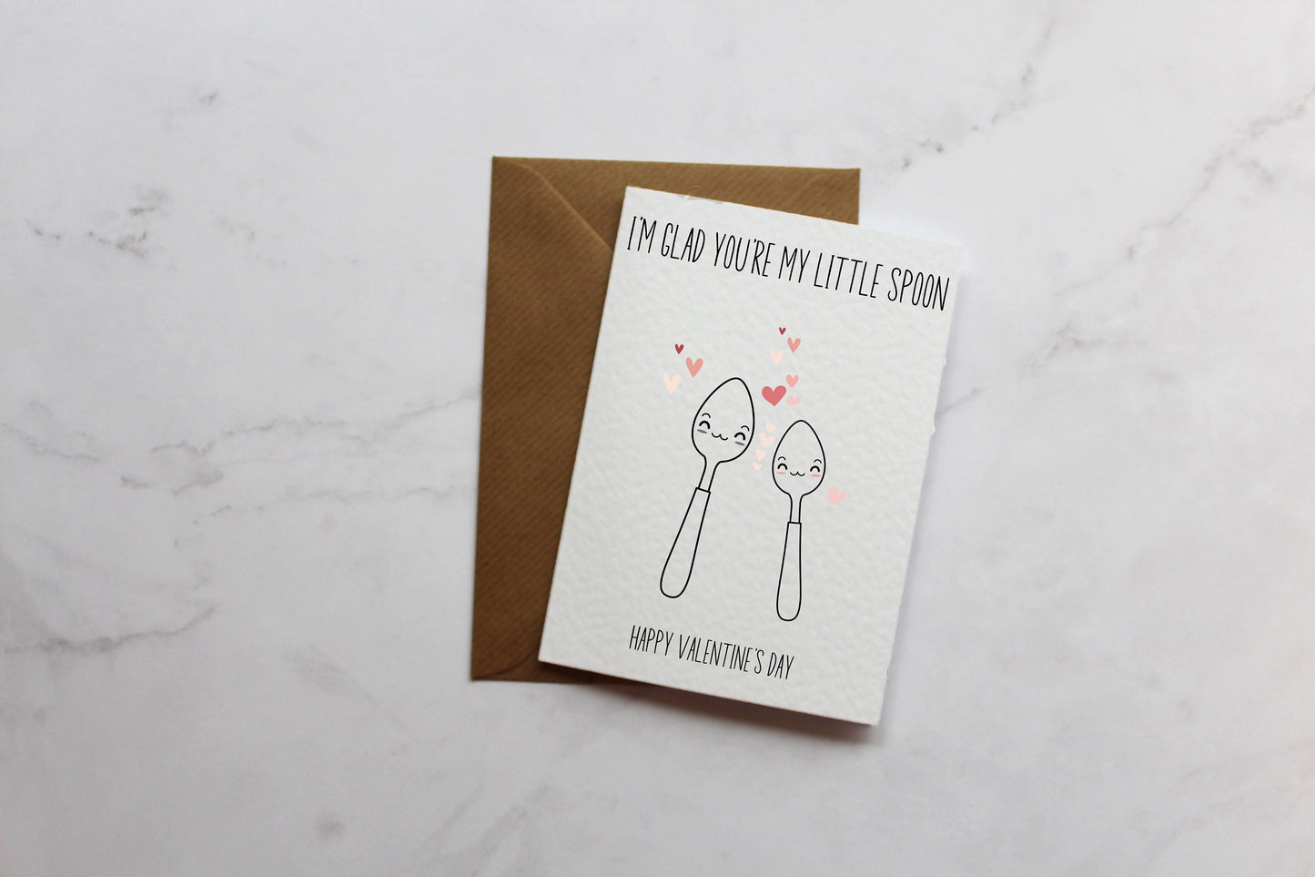 Little Spoon Valentine's Day Card | Cute Cards | Valentines Card For Her | Card For Him | Wife Card |  Husband Card | Funny Valentine's Card