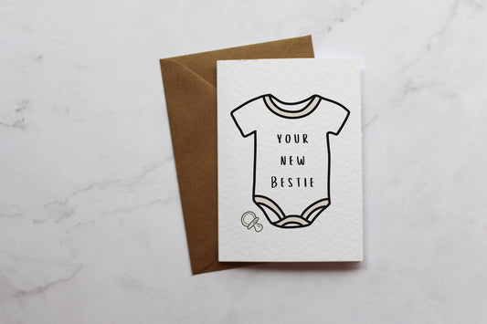 Surprise Pregnancy Bestie Baby Announcement, Personalised Family Announcement | Baby Reveal Idea | We're Pregnant Card