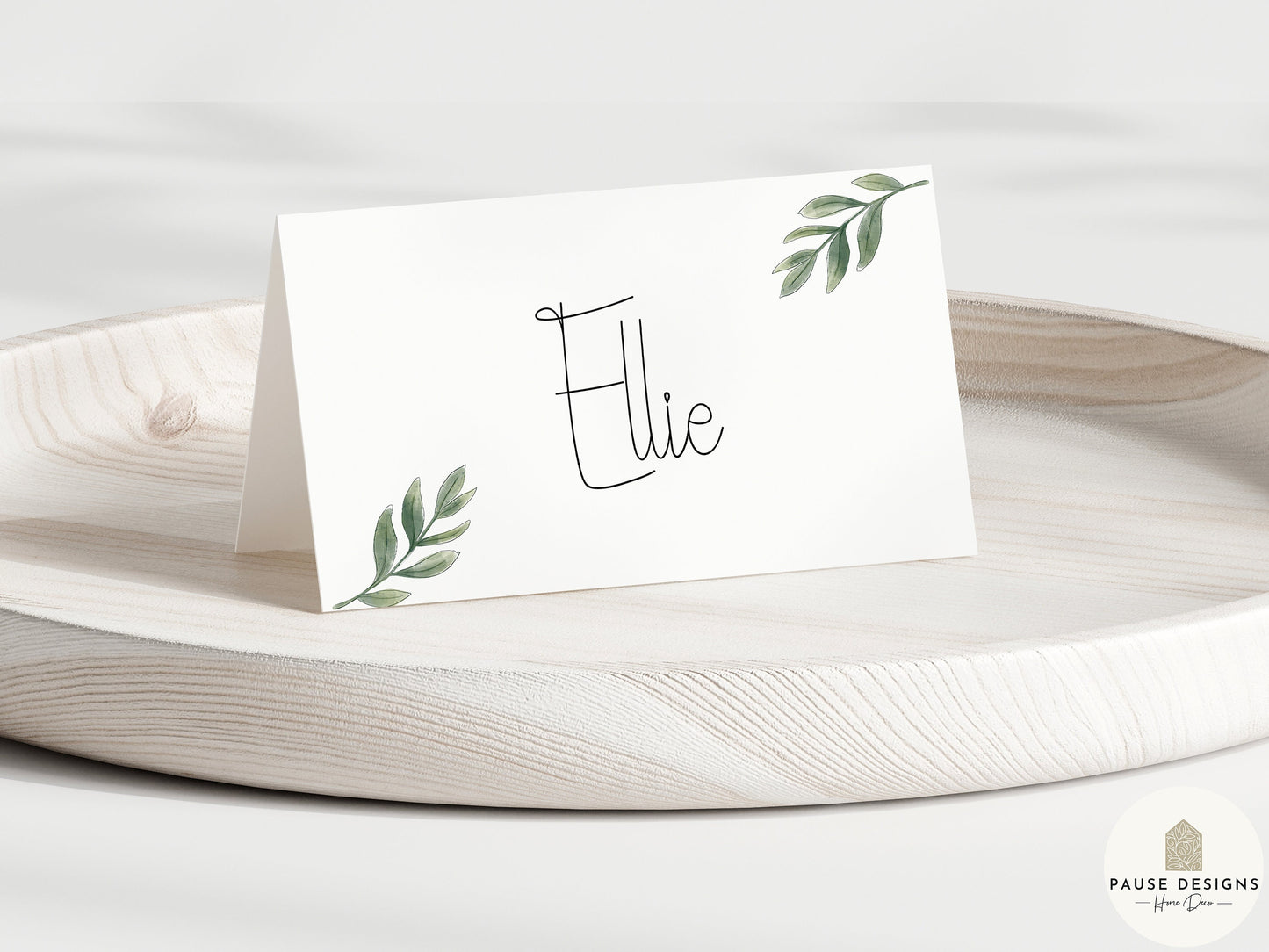 Eucalyptus Wedding Name Place Card | Greenery Place Names | Wedding Place Cards | Table Place Names | Placecards | Event Place Table Names