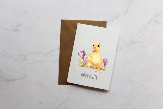 Happy Easter Spring Duckling Greetings Card | A6 Greetings Cards | Cute Cards | Easter Cards | Happy Easter | Easter Duckling